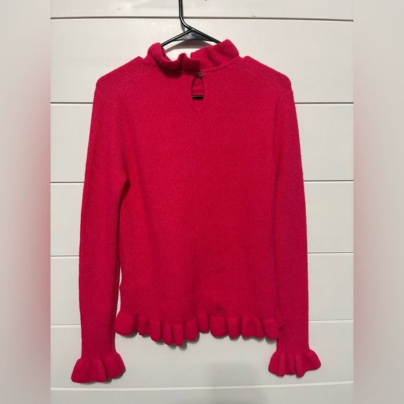 TED BAKER Pipalee Frill Detail Cropped Sweater size 3 us 10 wool - Picture 14 of 16